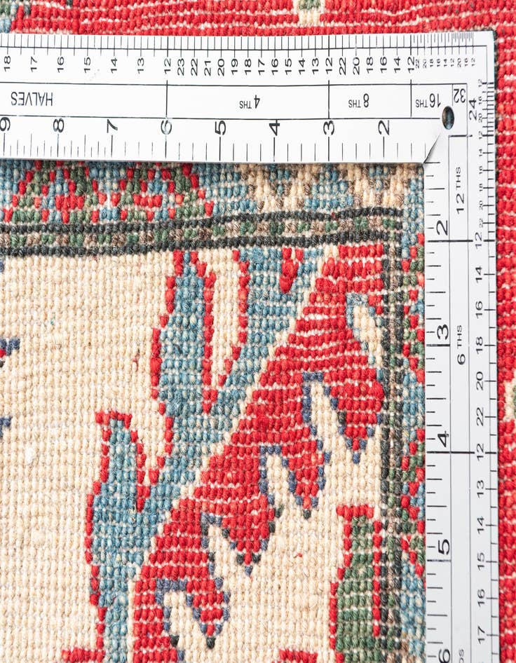 Detail image of  3' 10 x 5' 9  Hand Knotted Kazak Rug