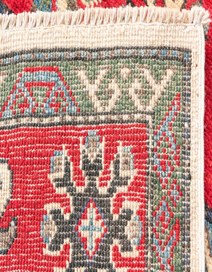 Detail image of  3' 10 x 5' 9  Hand Knotted Kazak Rug