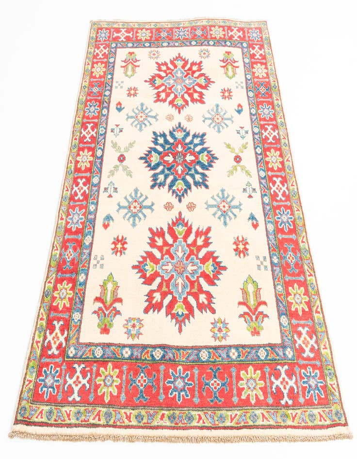 Detail image of  4' 1 x 5' 10  Hand Knotted Kazak Rug