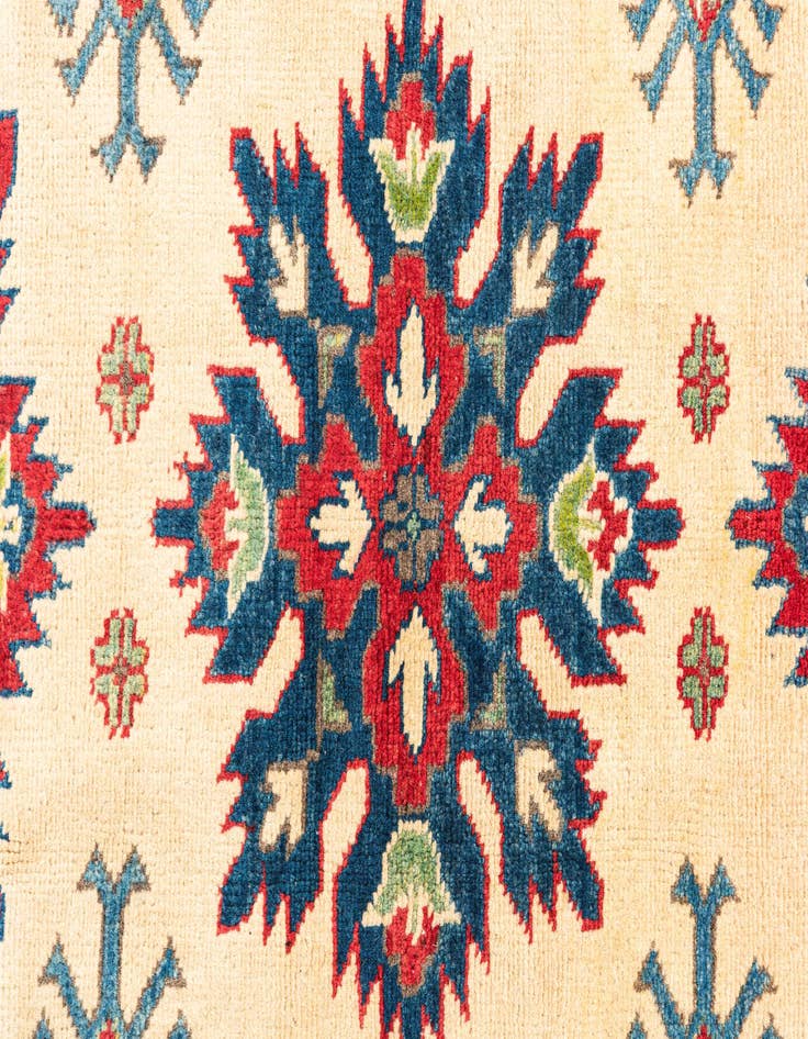 Detail image of  4' 1 x 5' 10  Hand Knotted Kazak Rug