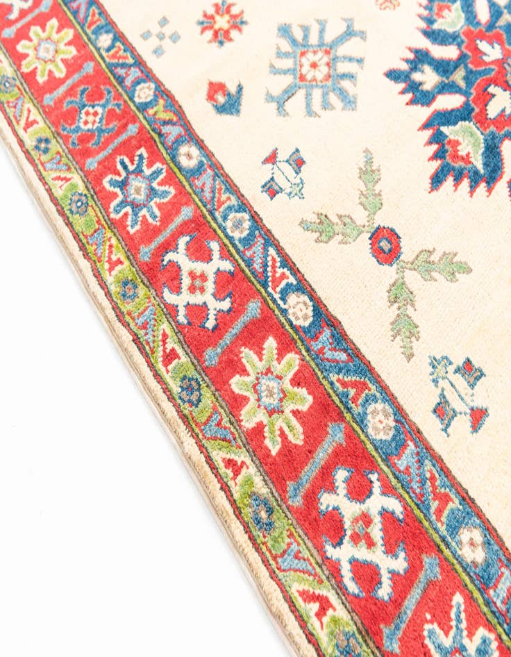 Detail image of  4' 1 x 5' 10  Hand Knotted Kazak Rug