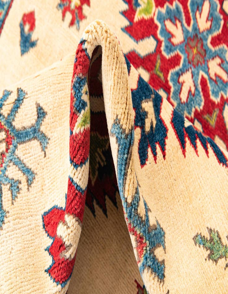 Detail image of  4' 1 x 5' 10  Hand Knotted Kazak Rug