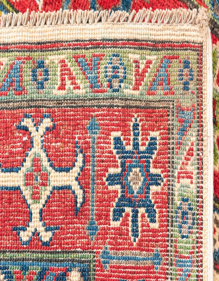 Detail image of  4' 1 x 5' 10  Hand Knotted Kazak Rug