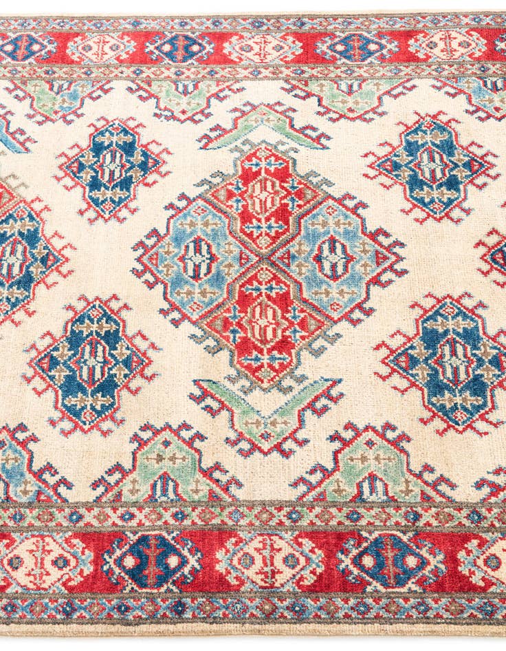 Detail image of  4' 1 x 6'  Hand Knotted Kazak Rug