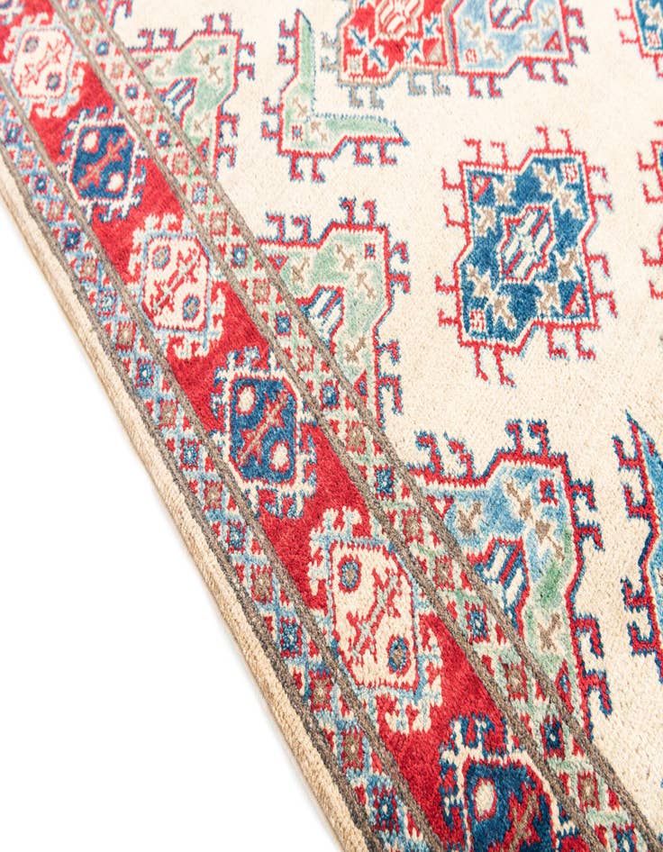 Detail image of  4' 1 x 6'  Hand Knotted Kazak Rug