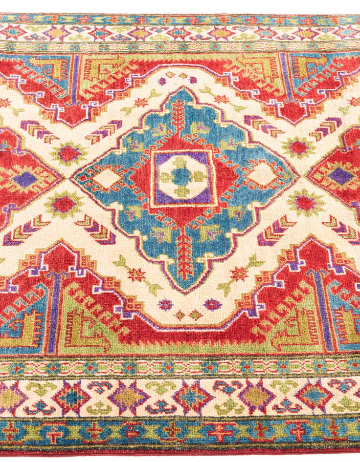 Detail image of  4' x 6'  Hand Knotted Kazak Rug