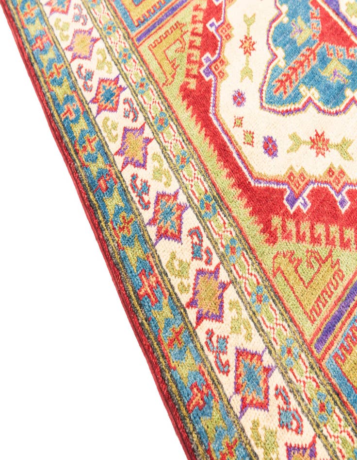 Detail image of  4' x 6'  Hand Knotted Kazak Rug