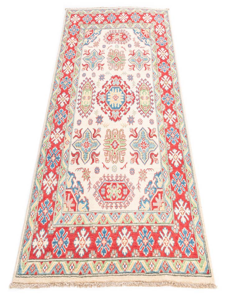 Detail image of  4' x 6' 3  Hand Knotted Kazak Rug