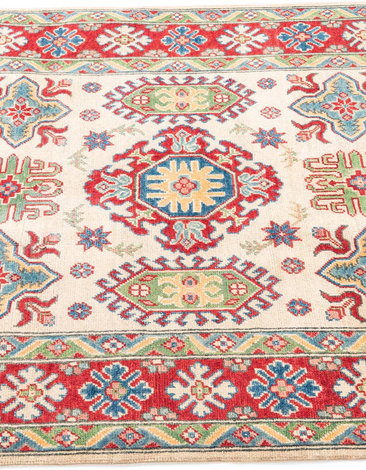 Detail image of  4' x 6' 3  Hand Knotted Kazak Rug