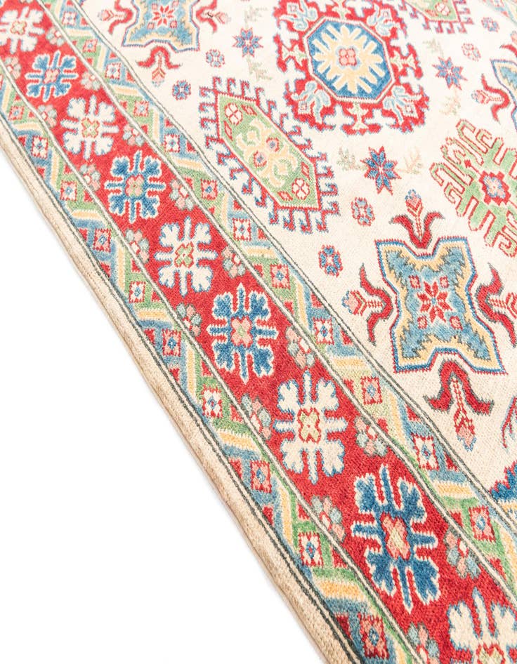 Detail image of  4' x 6' 3  Hand Knotted Kazak Rug