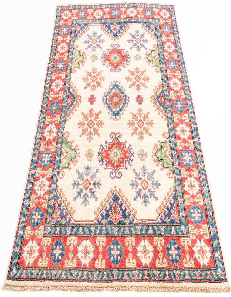 Detail image of  4' x 6'  Hand Knotted Kazak Rug