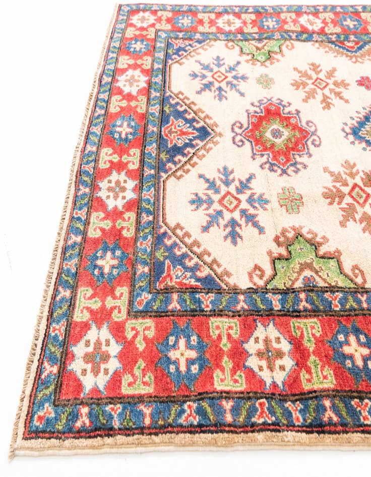 Detail image of  4' x 6'  Hand Knotted Kazak Rug