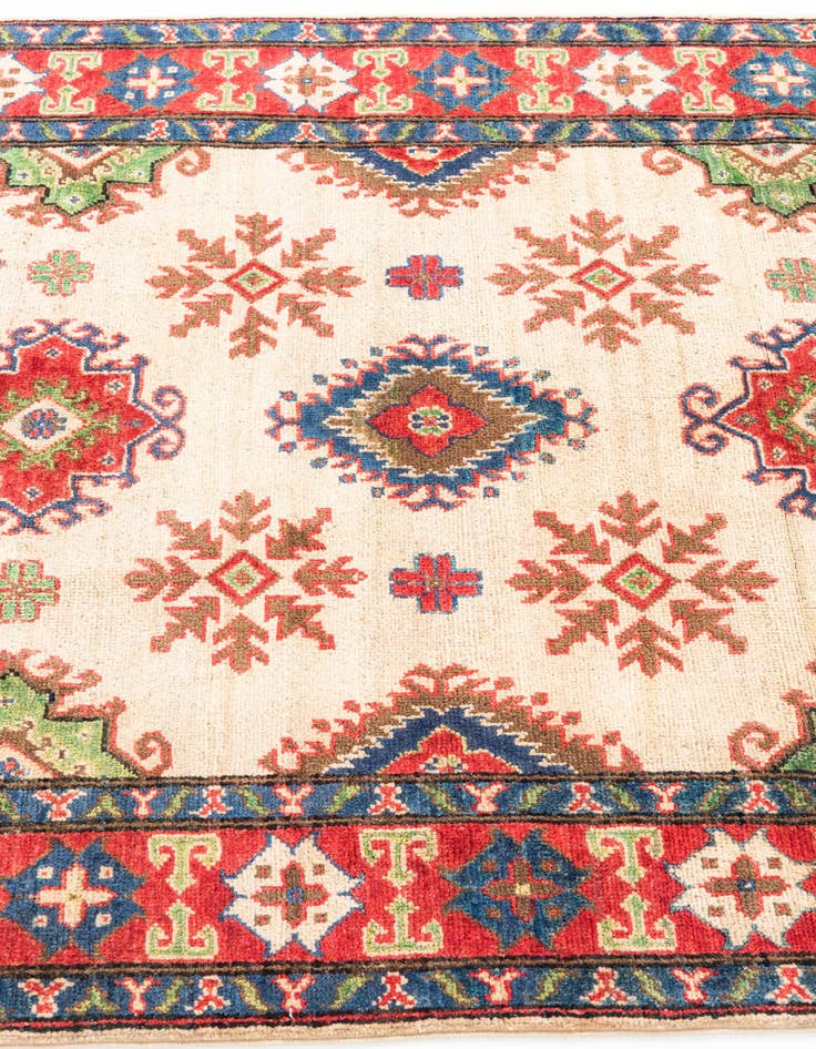 Detail image of  4' x 6'  Hand Knotted Kazak Rug