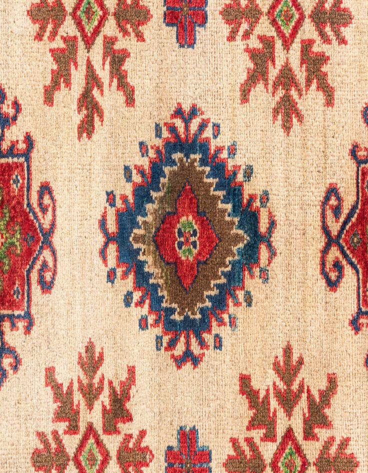 Detail image of  4' x 6'  Hand Knotted Kazak Rug