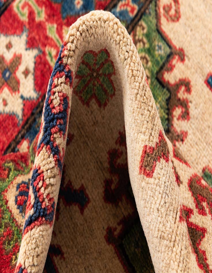 Detail image of  4' x 6'  Hand Knotted Kazak Rug