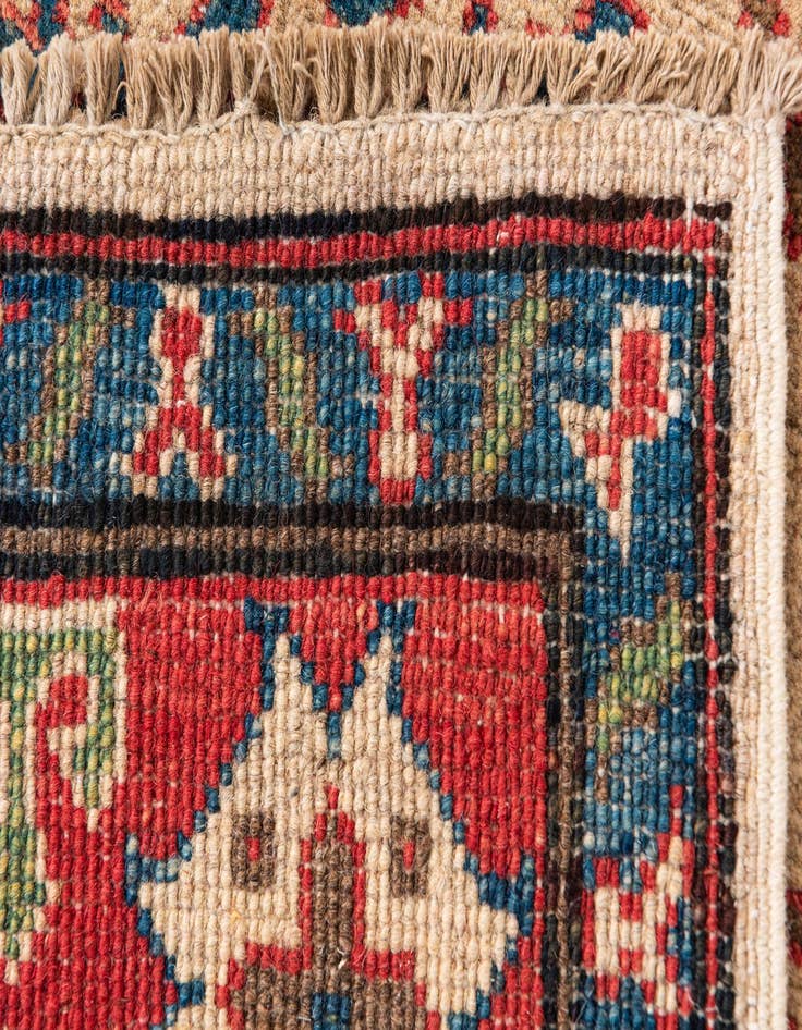 Detail image of  4' x 6'  Hand Knotted Kazak Rug