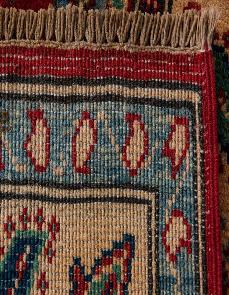 Detail image of  2' 9 x 4'  Hand Knotted Kazak Rug