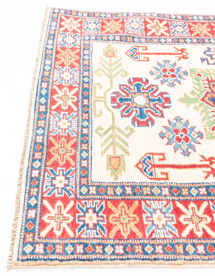 Detail image of  3' 2 x 5' 2  Hand Knotted Kazak Rug