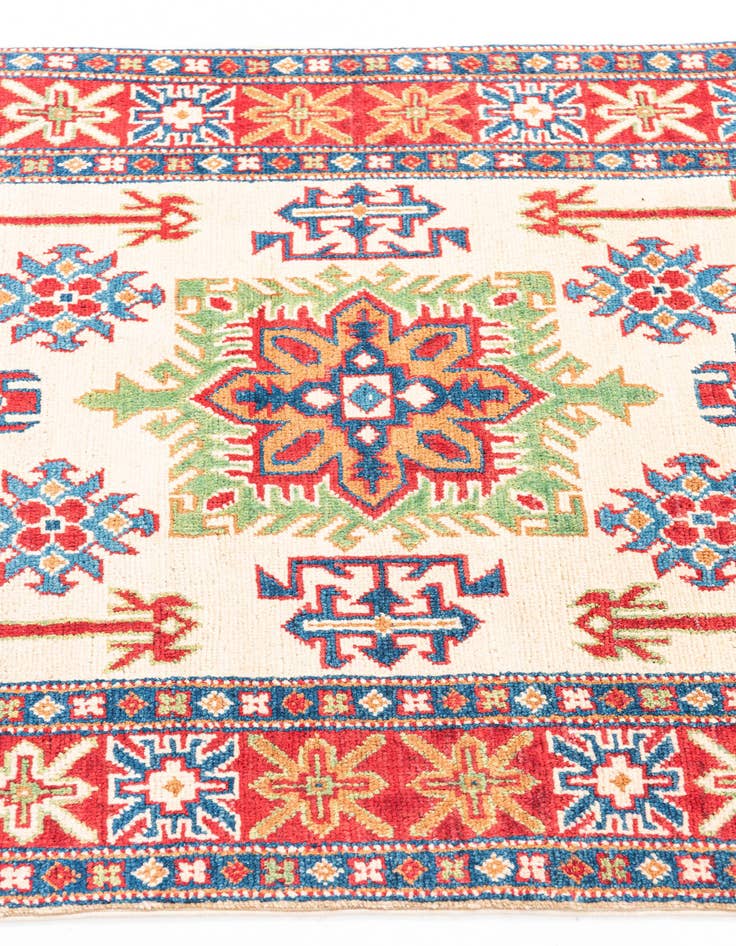 Detail image of  3' 2 x 5' 2  Hand Knotted Kazak Rug