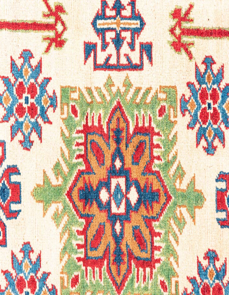 Detail image of  3' 2 x 5' 2  Hand Knotted Kazak Rug