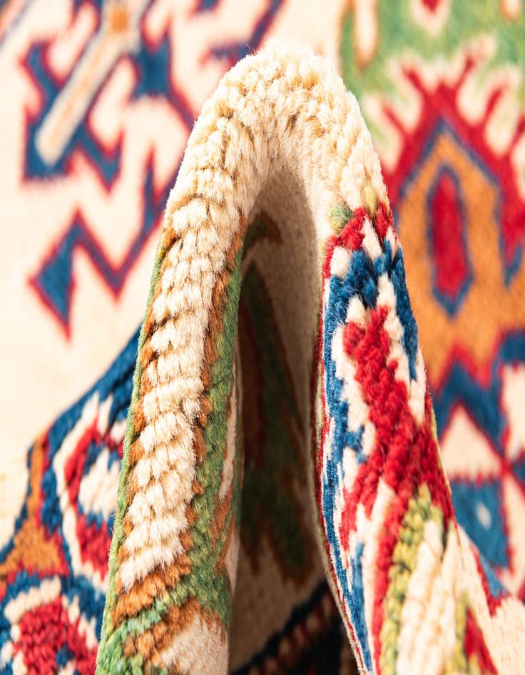 Detail image of  3' 2 x 5' 2  Hand Knotted Kazak Rug