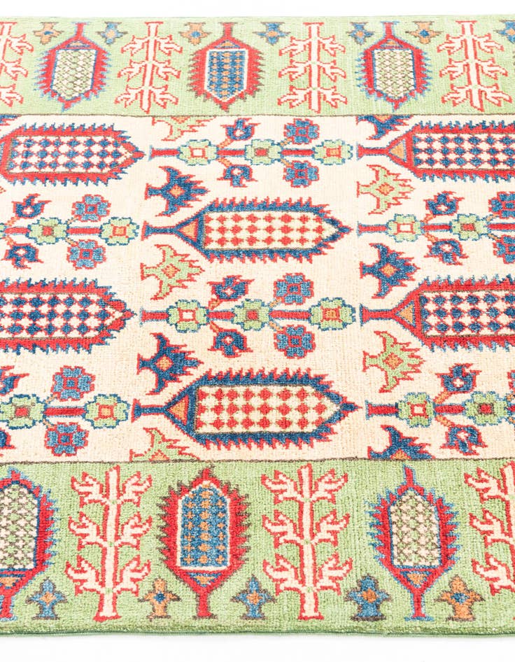 Detail image of  3' 3 x 4' 8  Hand Knotted Kazak Rug