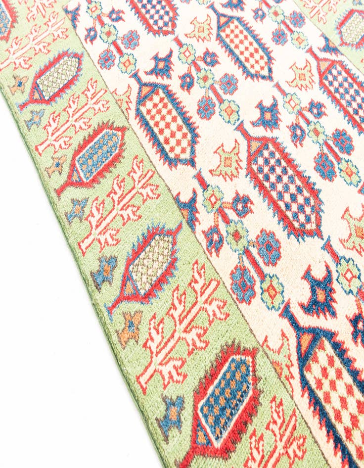 Detail image of  3' 3 x 4' 8  Hand Knotted Kazak Rug