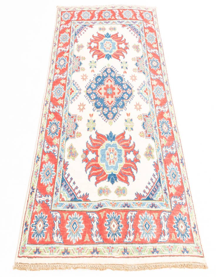 Detail image of  4' x 6' 3  Hand Knotted Kazak Rug