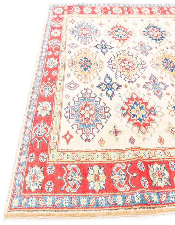 Detail image of  4' 10 x 6' 6  Hand Knotted Kazak Rug