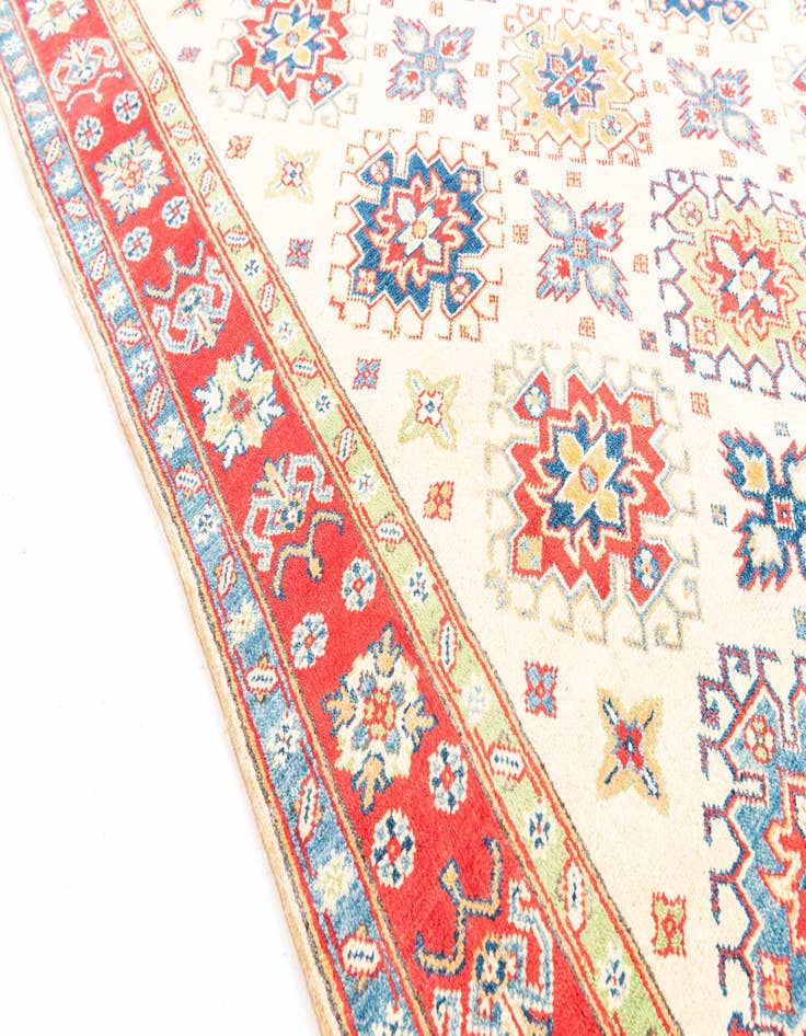 Detail image of  4' 10 x 6' 6  Hand Knotted Kazak Rug