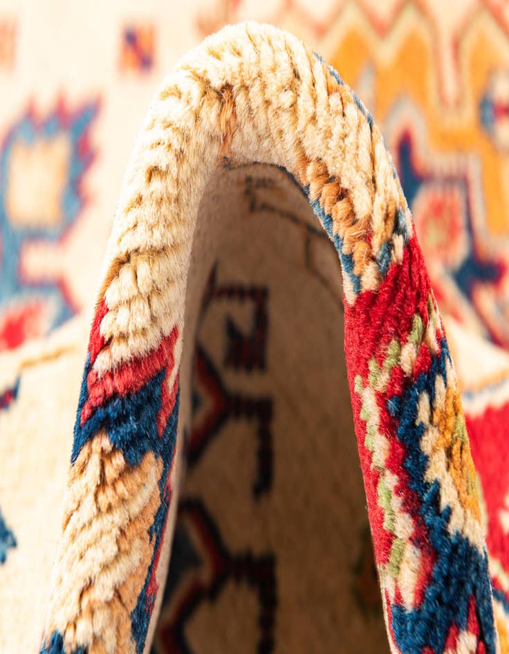 Detail image of  4' 10 x 6' 6  Hand Knotted Kazak Rug