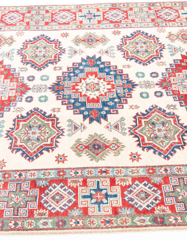 Detail image of  5' x 6' 7  Hand Knotted Kazak Rug