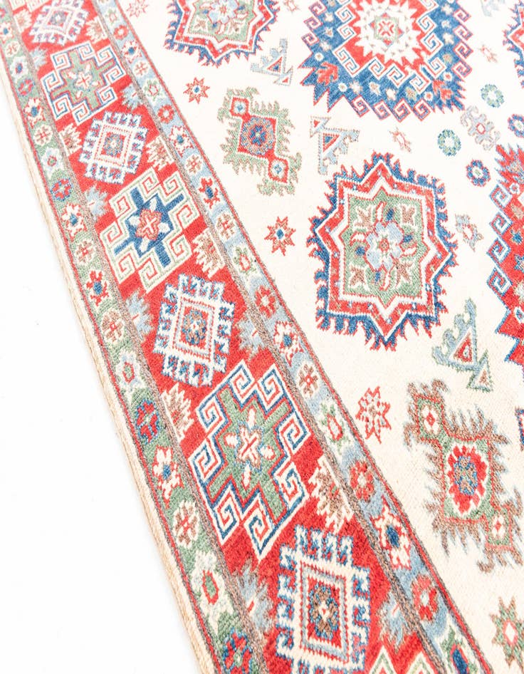 Detail image of  5' x 6' 7  Hand Knotted Kazak Rug