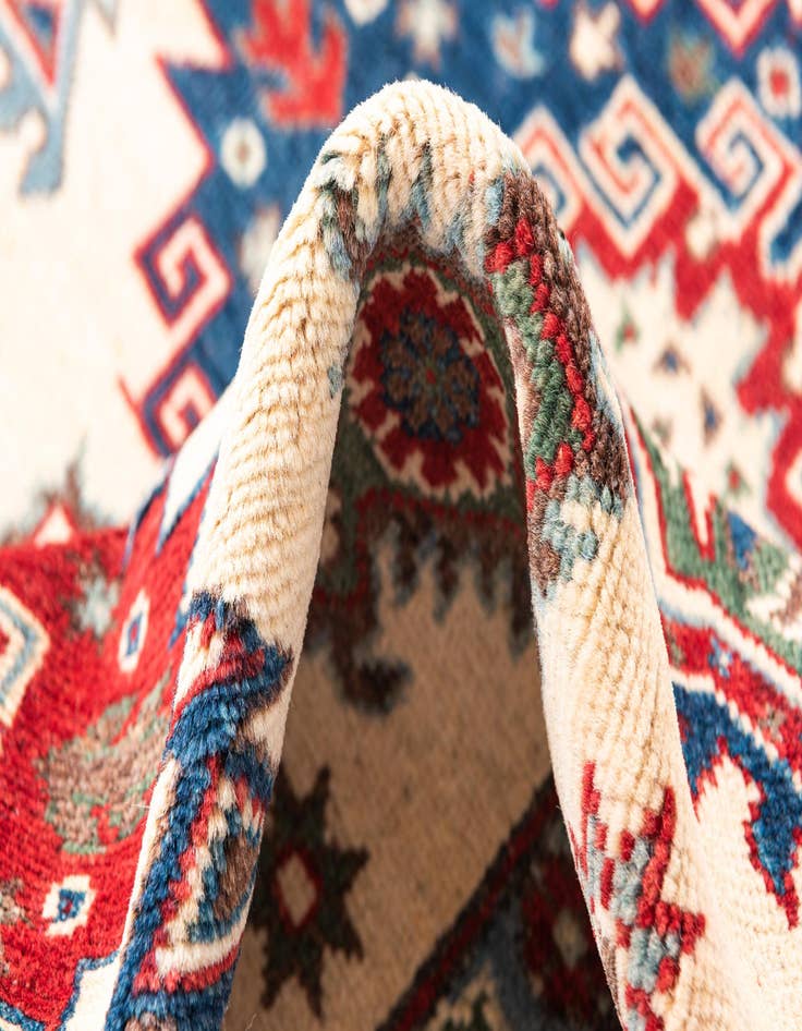 Detail image of  5' x 6' 7  Hand Knotted Kazak Rug