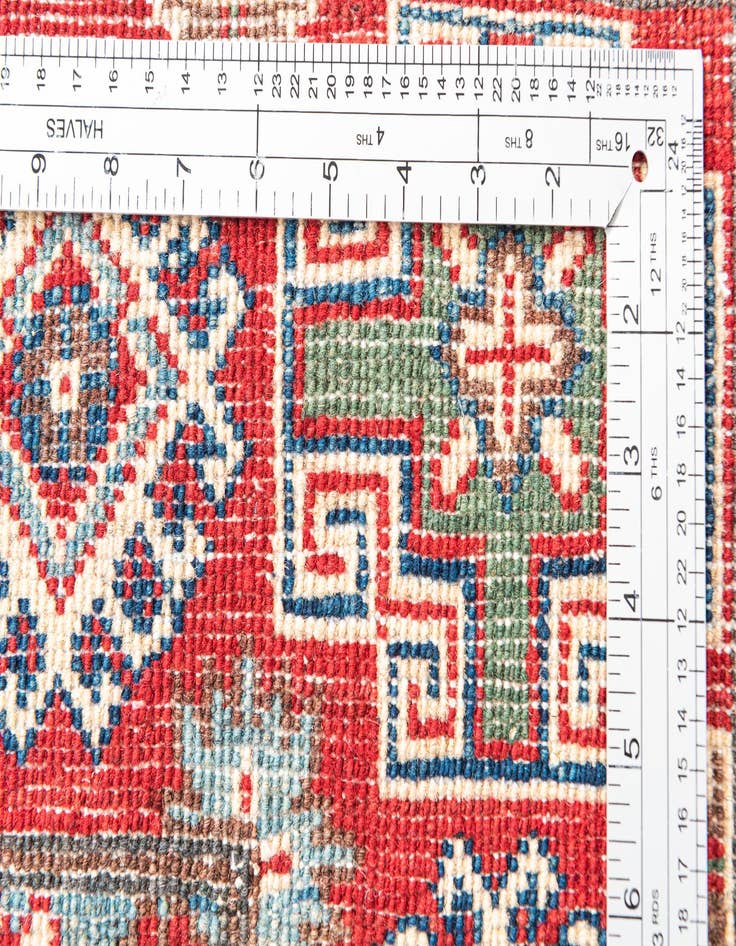 Detail image of  5' x 6' 7  Hand Knotted Kazak Rug