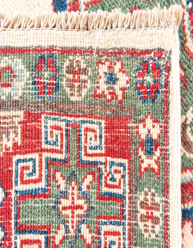 Detail image of  5' x 6' 7  Hand Knotted Kazak Rug