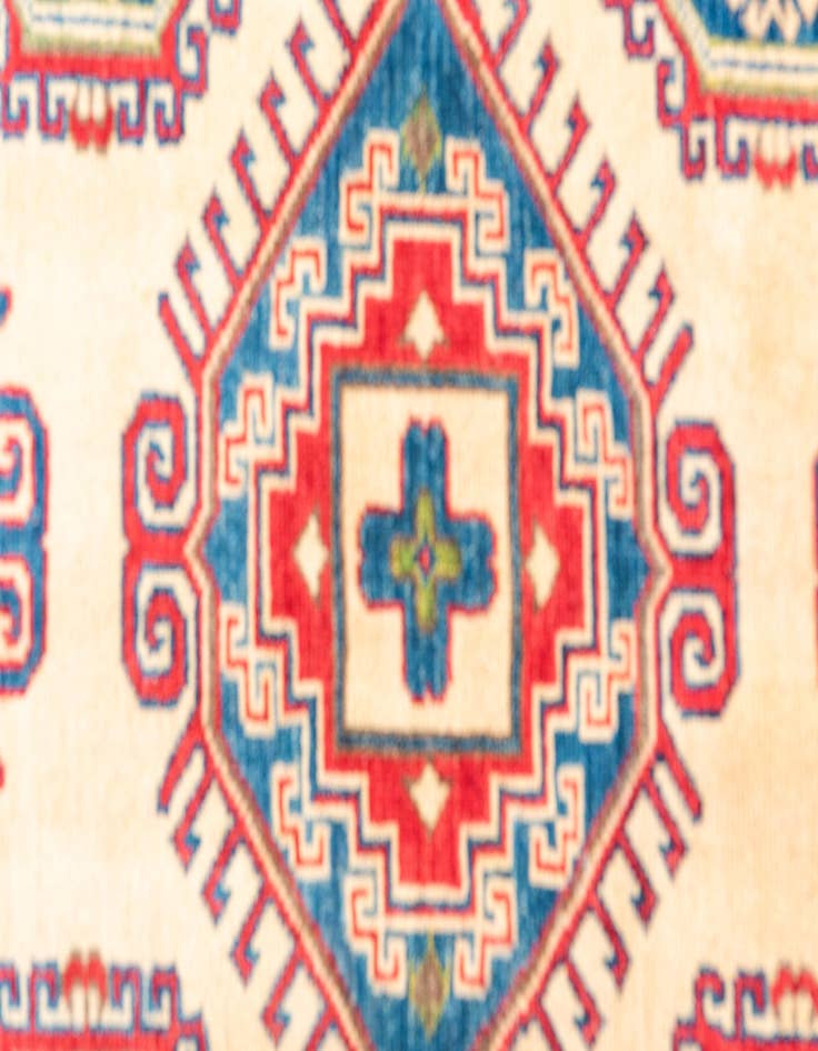 Detail image of  4' 9 x 6' 7  Hand Knotted Kazak Rug