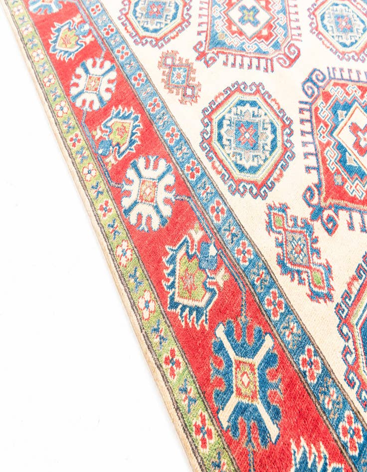 Detail image of  4' 9 x 6' 7  Hand Knotted Kazak Rug