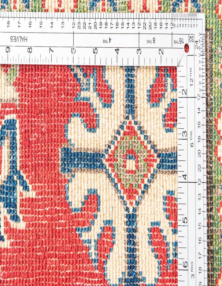 Detail image of  4' 9 x 6' 7  Hand Knotted Kazak Rug