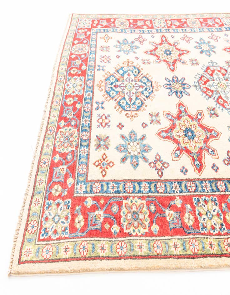 Detail image of  4' 10 x 6' 7  Hand Knotted Kazak Rug