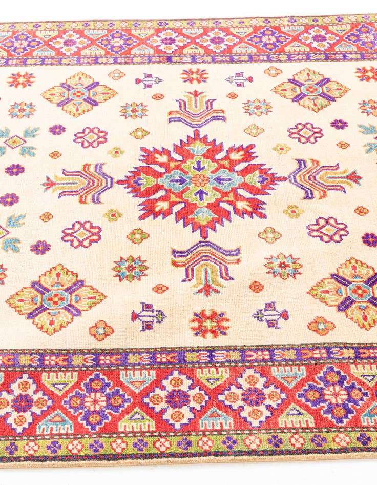 Detail image of  5' x 6' 10  Hand Knotted Kazak Rug