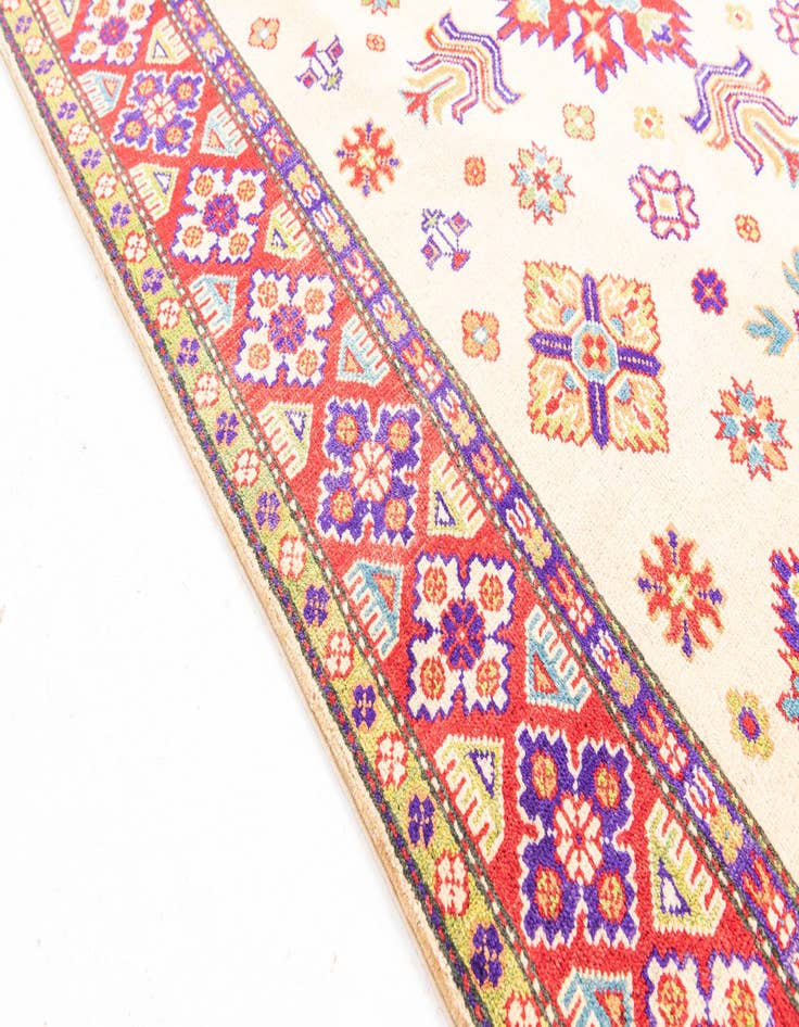 Detail image of  5' x 6' 10  Hand Knotted Kazak Rug