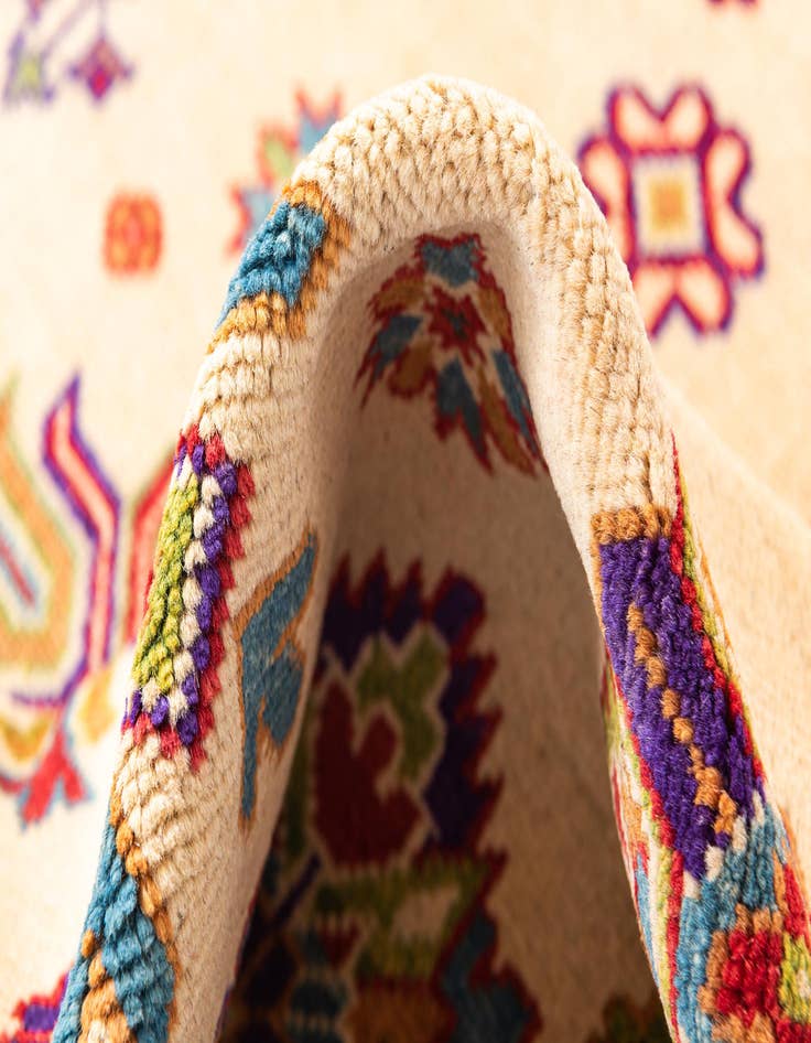 Detail image of  5' x 6' 10  Hand Knotted Kazak Rug