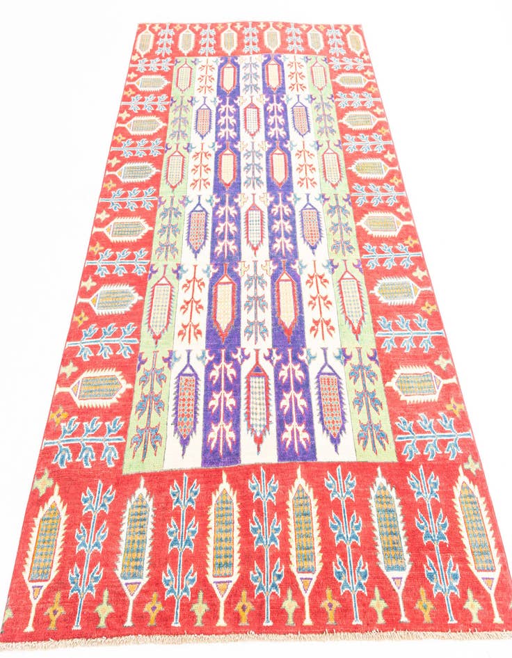 Detail image of  5' 4 x 7' 9  Hand Knotted Kazak Rug