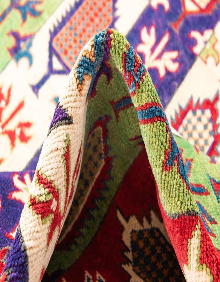 Detail image of  5' 4 x 7' 9  Hand Knotted Kazak Rug