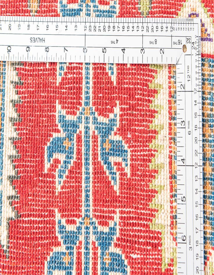 Detail image of  5' 4 x 7' 9  Hand Knotted Kazak Rug