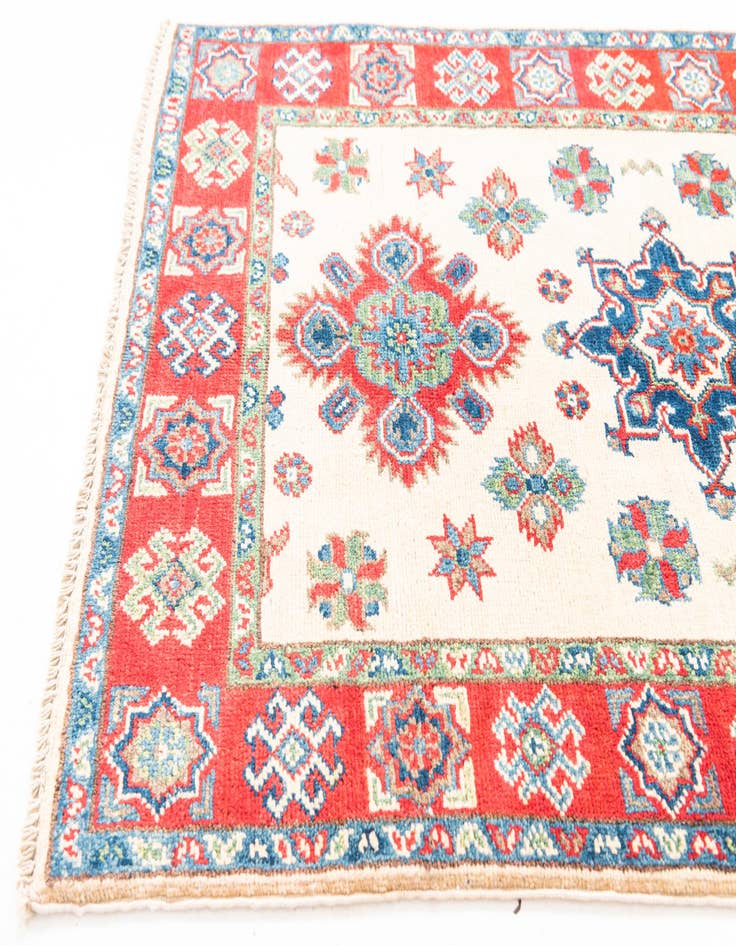 Detail image of  2' 9 x 4' 2  Hand Knotted Kazak Rug