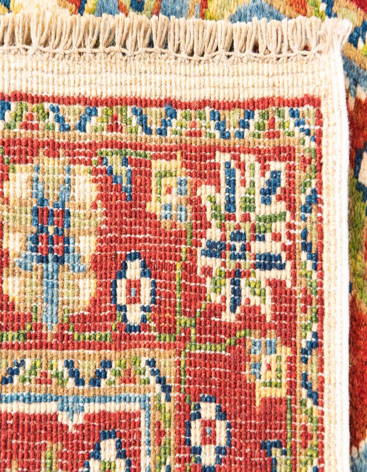 Detail image of  2' 6 x 4' 1  Hand Knotted Kazak Rug