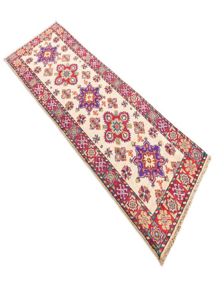 Detail image of  2' 1 x 6'  Hand Knotted Kazak Rug