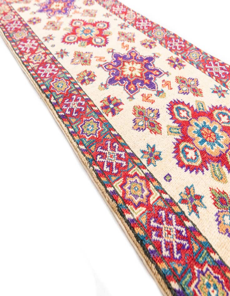 Detail image of  2' 1 x 6'  Hand Knotted Kazak Rug